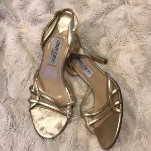 Jimmy Choo gold heals